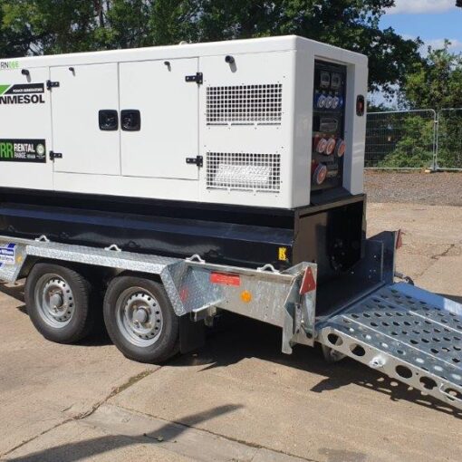 generator hire on trailer