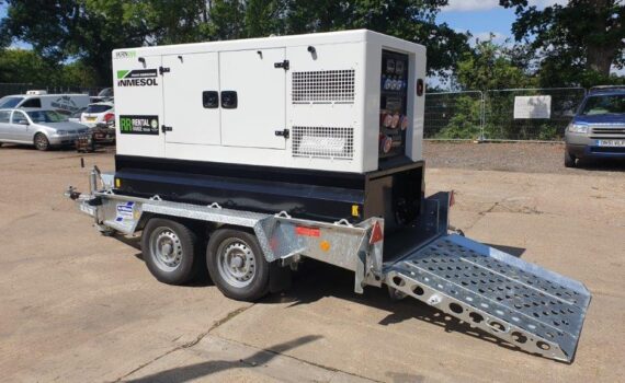 generator hire on trailer